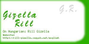 gizella rill business card